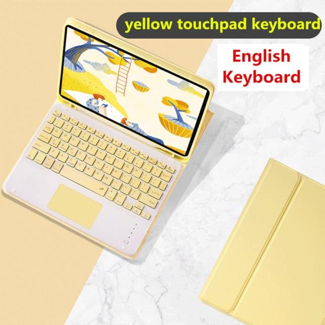 Touchpad Keyboard Case - for iPad Pro 11 - Air 3 10.5 Pro 10.5 7th 10.2 9.7 Cover W Pencil Holder - Touchpad Keyboard (TLC3)