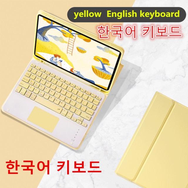 Touchpad Keyboard Case - for iPad Pro 11 - Air 3 10.5 Pro 10.5 7th 10.2 9.7 Cover W Pencil Holder - Touchpad Keyboard (TLC3)