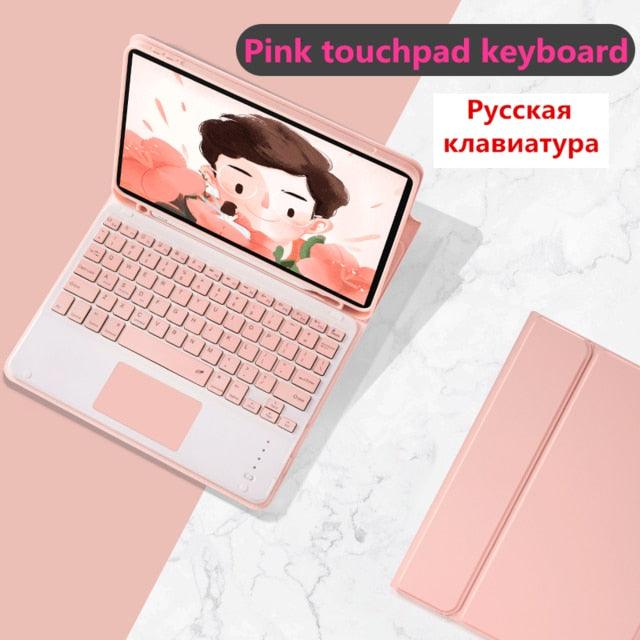Touchpad Keyboard Case - for iPad Pro 11 - Air 3 10.5 Pro 10.5 7th 10.2 9.7 Cover W Pencil Holder - Touchpad Keyboard (TLC3)