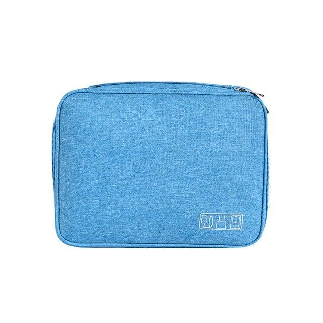 Travel Bag - Digital Organizers Wires USB Cables Storage Bag - Electronic Charger Power Battery Box (1LT1)(F104)