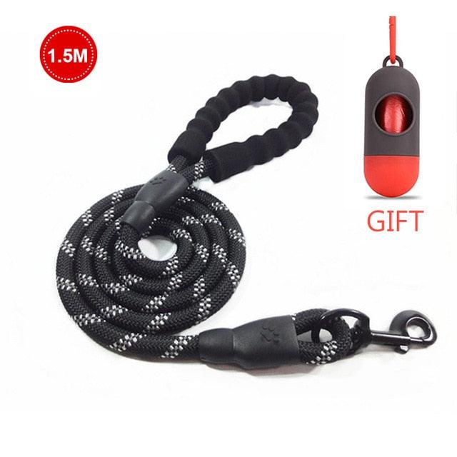 Strong Nylon Line Soft Handle Large Size Leashes For Cat Dogs Outdoor Walking Training Reflective Leashes (1U75)(1U70)