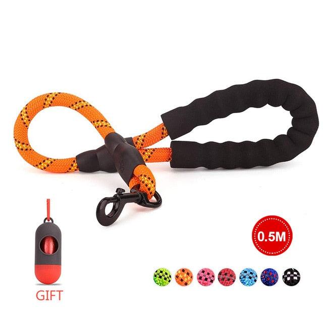 Strong Nylon Line Soft Handle Large Size Leashes For Cat Dogs Outdoor Walking Training Reflective Leashes (1U75)(1U70)