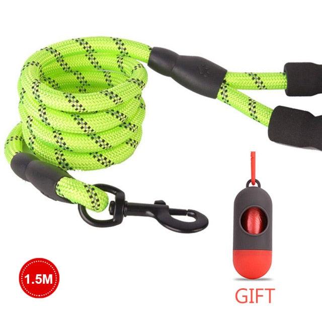 Strong Nylon Line Soft Handle Large Size Leashes For Cat Dogs Outdoor Walking Training Reflective Leashes (1U75)(1U70)