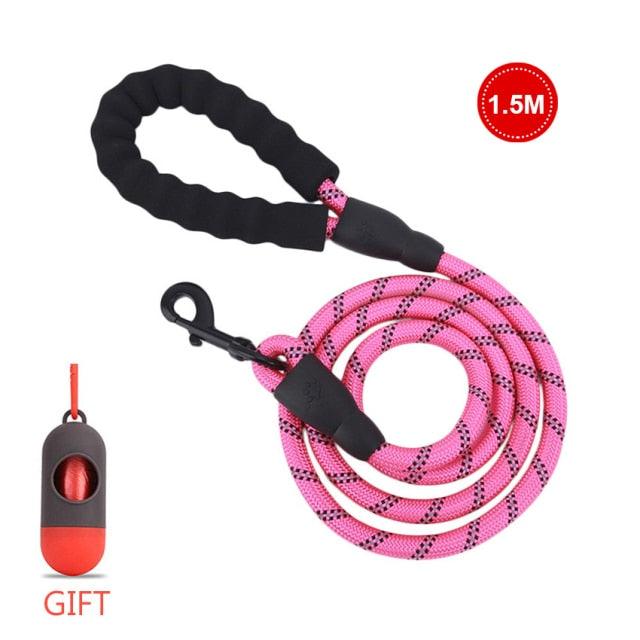 Strong Nylon Line Soft Handle Large Size Leashes For Cat Dogs Outdoor Walking Training Reflective Leashes (1U75)(1U70)