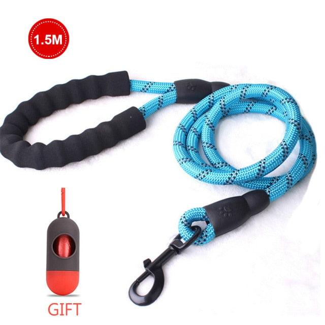 Strong Nylon Line Soft Handle Large Size Leashes For Cat Dogs Outdoor Walking Training Reflective Leashes (1U75)(1U70)