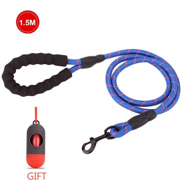 Strong Nylon Line Soft Handle Large Size Leashes For Cat Dogs Outdoor Walking Training Reflective Leashes (1U75)(1U70)