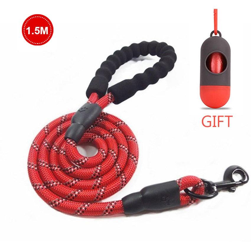 Strong Nylon Line Soft Handle Large Size Leashes For Cat Dogs Outdoor Walking Training Reflective Leashes (1U75)(1U70)