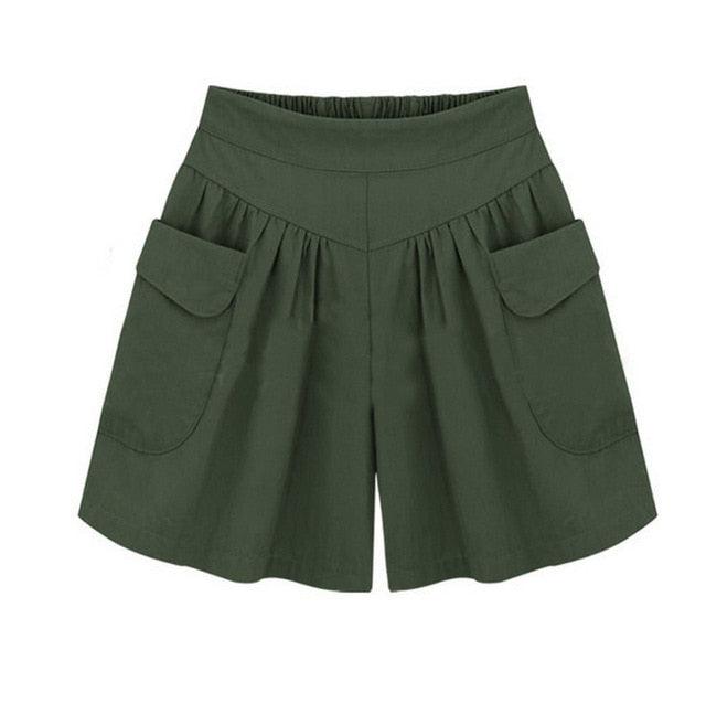 Gorgeous Women's Shorts Panties - High Waist Loose - Solid Elastic Summer Hot Shorts (3U32)