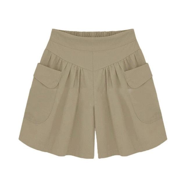 Gorgeous Women's Shorts Panties - High Waist Loose - Solid Elastic Summer Hot Shorts (3U32)