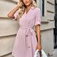 Johnny Collar Tie Belt Dress