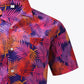 Botanical Print Button-Front Short Sleeve Pocket Shirt