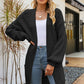 Dropped Shoulder Longline Cardigan with Pockets