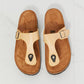 MMShoes Drift Away T-Strap Flip-Flop in Sand