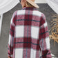 Plaid Brushed Button-Up Shacket
