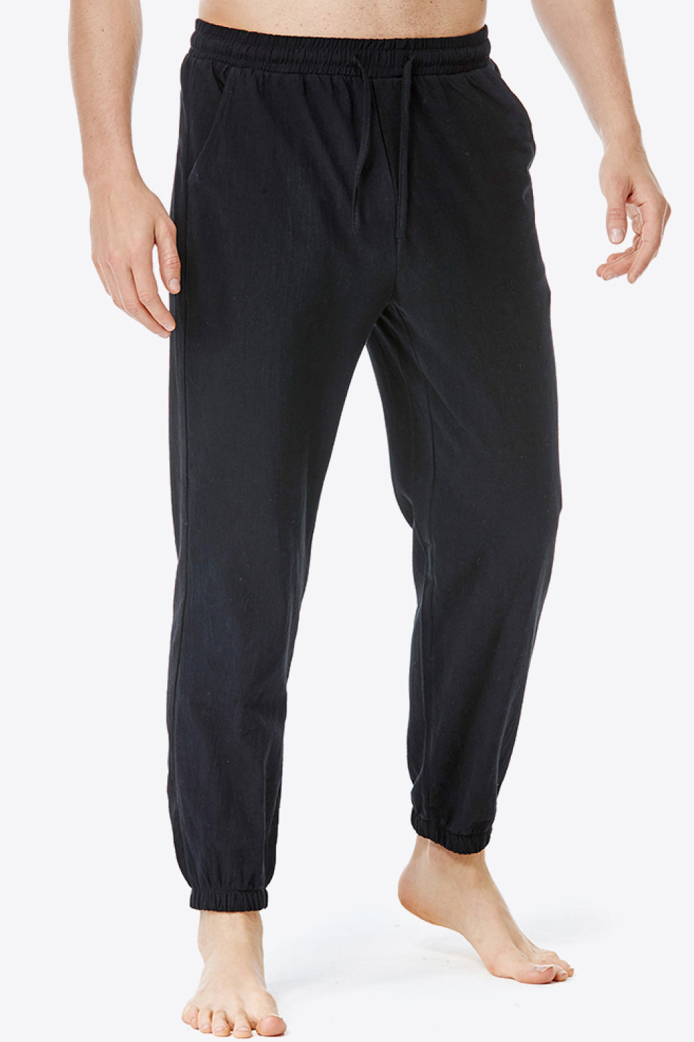 Full Size Drawstring Waist Pants with Pockets