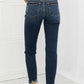 Judy Blue Melaney Full Size Mid Rise Distressed Relaxed Fit Jeans