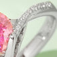 1 Carat Moissanite 925 Sterling Silver Twisted Ring