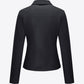 Buckle Detail Zip Up PU Leather Jacket