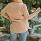 Plus Size Waffle-Knit Spliced Lace Top
