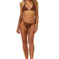 Side Tie Halter Neck Backless Bikini Set