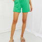 Blumin Apparel Too Good Full Size Ribbed Shorts in Green