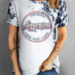 Printed Slogan Graphic Round Neck Tee