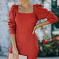 Ribbed Tie-Back Sweater Dress