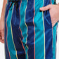 Striped Drawstring Waist Shorts with Pockets