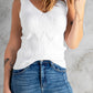 V-Neck Sleeveless Knit Top