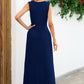 Surplice Neck Sleeveless Maxi Dress