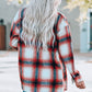 Plaid Button Up Shirt Jacket with Pockets