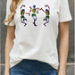 Simply Love Full Size Dancing Skeleton Graphic Cotton Tee