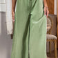 Side Slit Wide Leg Pants