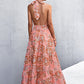 Someday Soon Printed Halter Dress