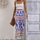 Printed High-Rise Wide Leg Pants