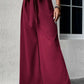 Tie Front Wide Leg Pants