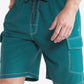 Contrast Stitching Drawstring Waist Cargo Shorts