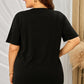 Plus Size Lip Graphic Tee Shirt