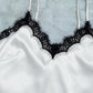 Lace Trim Cami, Shorts, Eye Mask, Scrunchie, and Bag Pajama Set