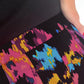 Floral Pleated Slit Skirt