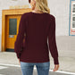 Long Sleeve Rib-Knit Sweater