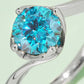1 Carat Moissanite 925 Sterling Silver Solitaire Ring