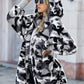 Fleece Hooded Open Front Jacket with Pockets
