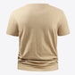 Slogan Graphic Round Neck Short Sleeve Tee