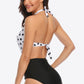 Tie Back Halter Neck One-Piece Swimsuit