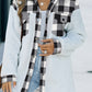 Plaid Snap Front Fleece Shacket