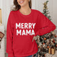 MERRY MAMA Graphic Round Neck Sweatshirt