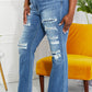 Judy Blue Full Size Janie High Waisted Patched Bootcut