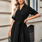 Johnny Collar Tie Belt Dress