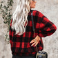 Plaid Print Sherpa Jacket Coat